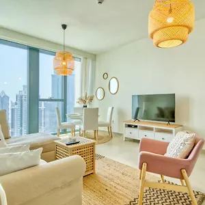 شقة Boho-chic Cosy 1br, Minutes To Burj Khalifa, دبي